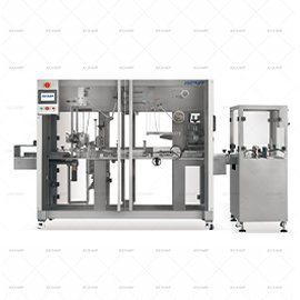 Multiple carton cellophane overwrapping machine related